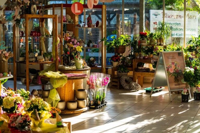 Atmosphäre im Blumenladen Blumen-Marr