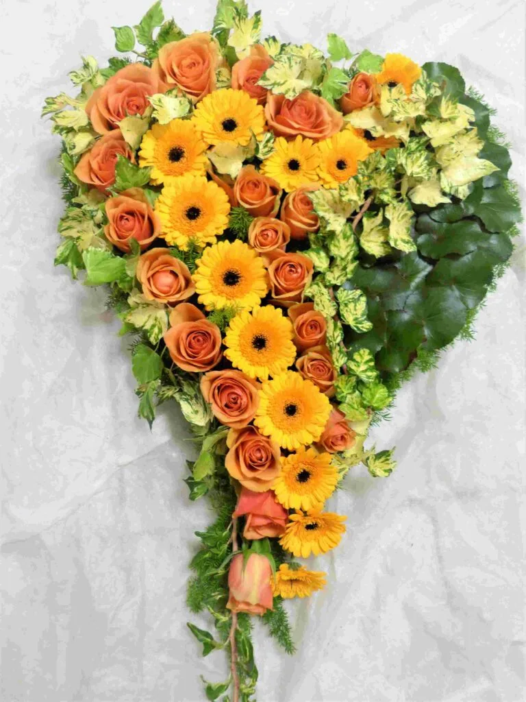 Blumenherz Nr. 1 für die Trauerfeier